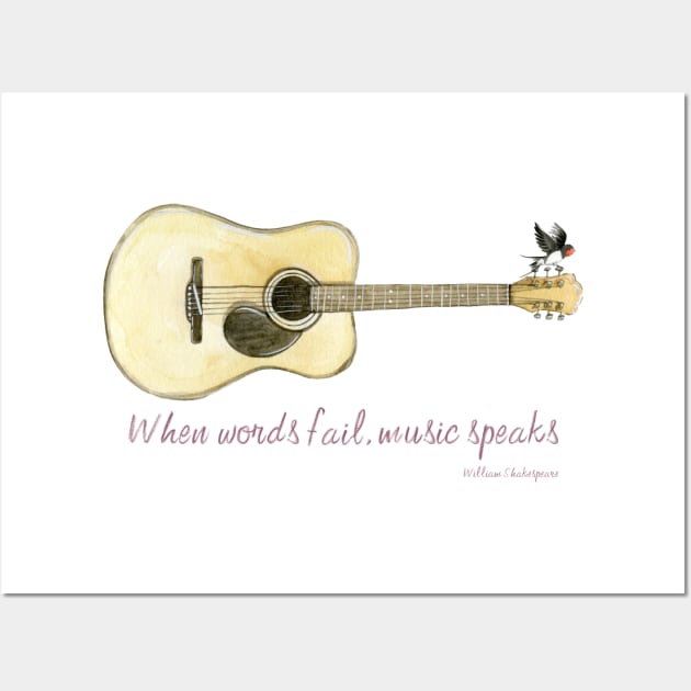 When words fail, music speaks Wall Art by Warp9